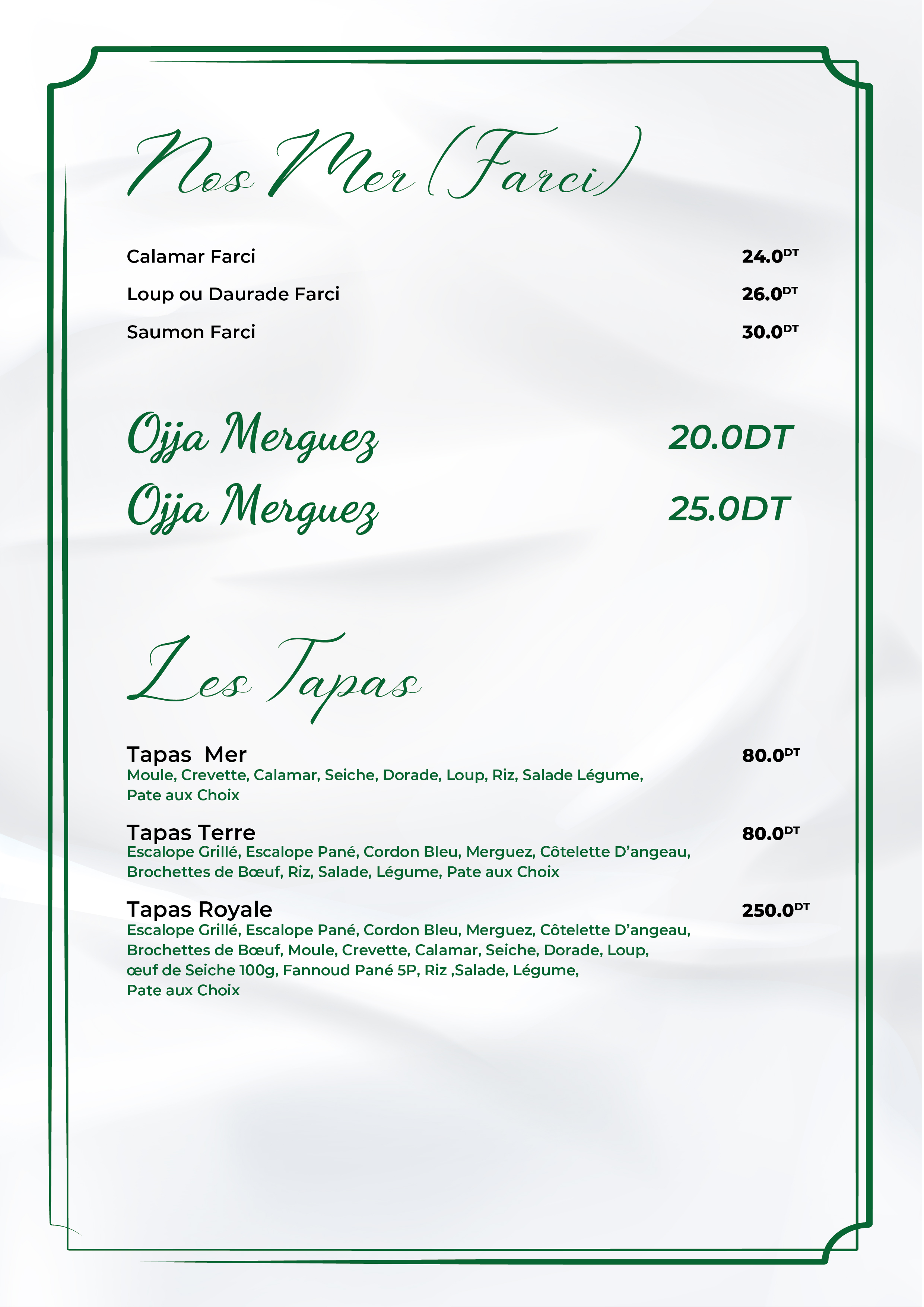 Menu Page 7